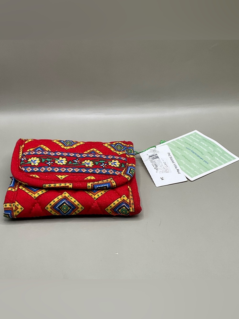 Vera Bradley Pkt Wallet Villa Red Retired